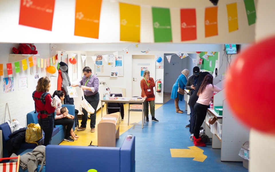 Huis van het Kind, inloopmoment ouders, slinger