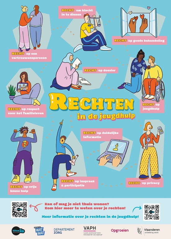 Affiche over rechten in de jeugdhulp